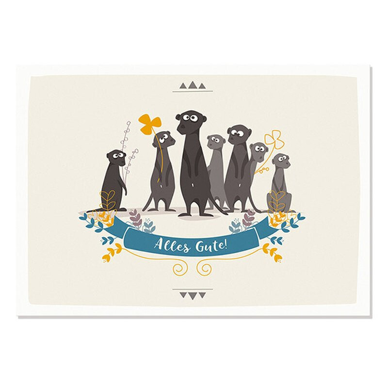 Postkarte Alles Gute