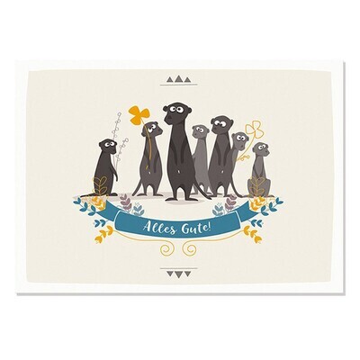 Postkarte Alles Gute