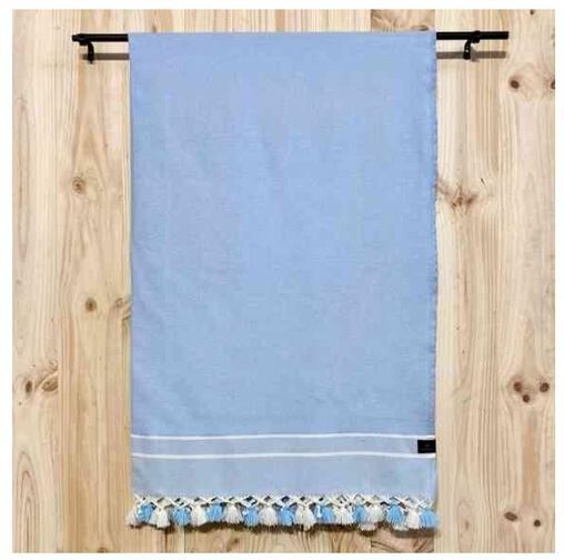 Badetuch türkis Pompom