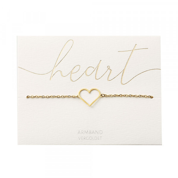 Armband &quot;Herz vergoldet&quot;