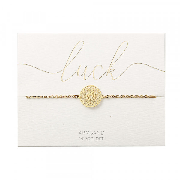 Armband &quot;Mandala des Glücks vergoldet&quot;