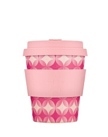Ecoffee Cup Pink Stars 250ml