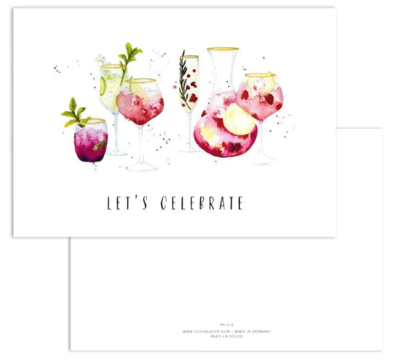 Postkarte Cocktails
