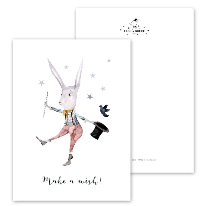 Postkarte Make a Wish