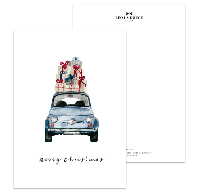 Postkarte Merry Christmas