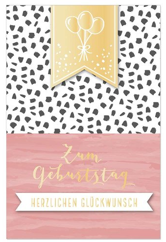 Karte mit Umschlag Zum Geburtstag