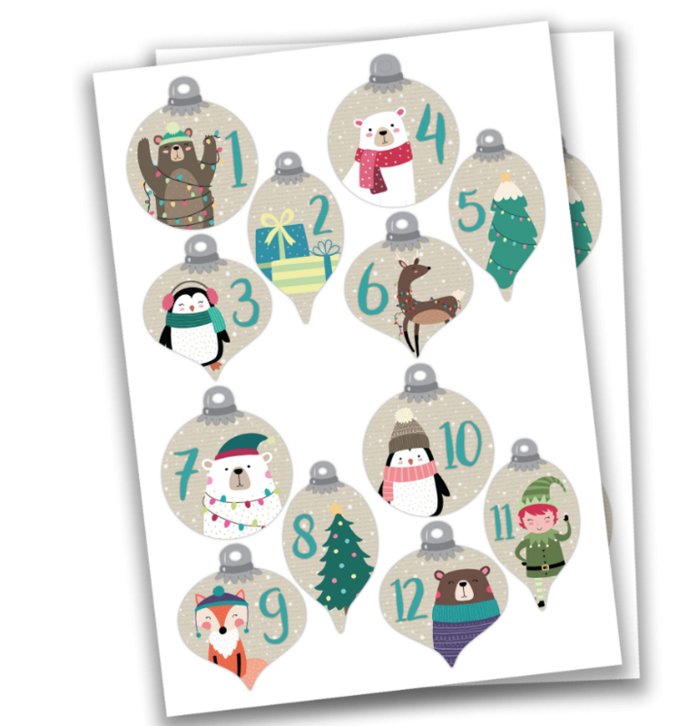 Adventskalenderzahlen