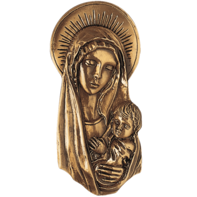 Vierge auréolée et l'enfant Jésus h 23.5