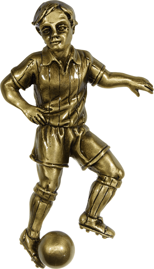 Footballeur en bronze h 11.3 x 7 cm