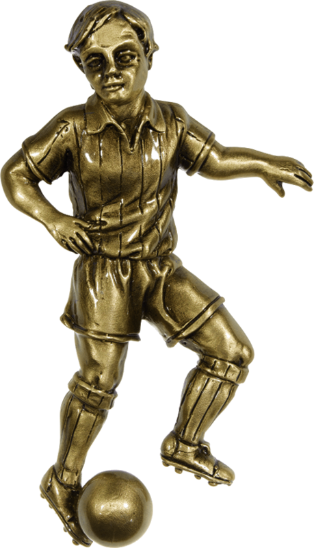 Footballeur en bronze h 11.3 x 7 cm