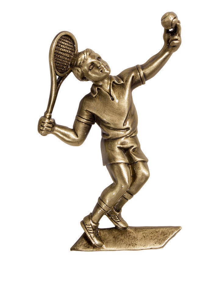 Joueur de tennis h 10 x 6.5 cm