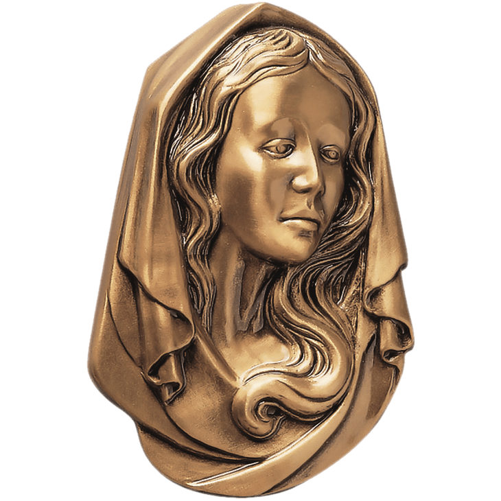 Vierge et son foulard h 14,5cm