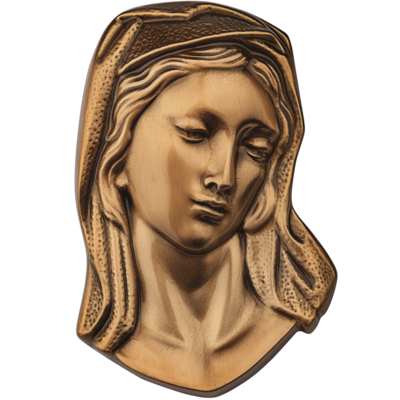 La vierge Marie tête voilée h 15 x 9 cm La vierge Marie tête voilée h 15 x 9 cm