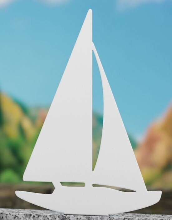 Stèle Bateau Petit Modèle h 55 x 40 cm
