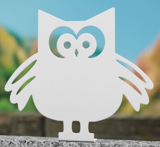 Stèle Hibou Petit Modèle h 45 x 50 cm