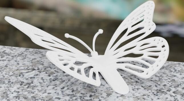 Stèle Papillon Petit Modèle h 40 x 28 cm