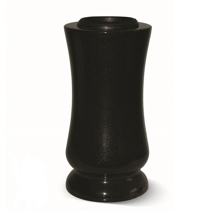 Vase T54 - 26  Noir Fin  Ø 13 x 26 ht