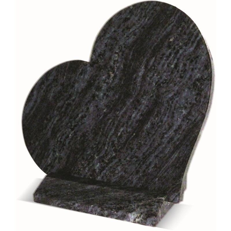 Plaque coeur avec socle by Sansone Collection 30 x 25 x 2cm Maes Blue