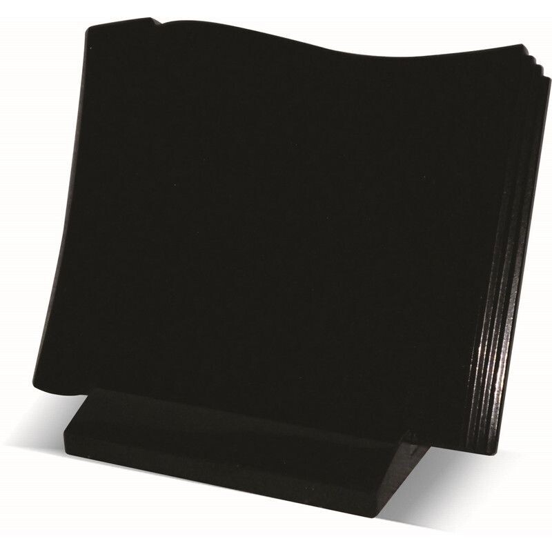 Plaque parchemin avec socle by Sansone Collection 30 x 20 x 2cm Noir Fin