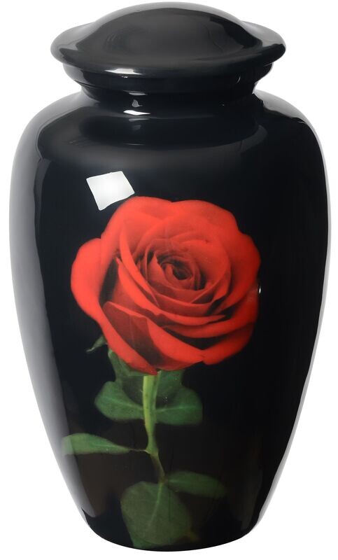 Urne décor imprimé ROSE