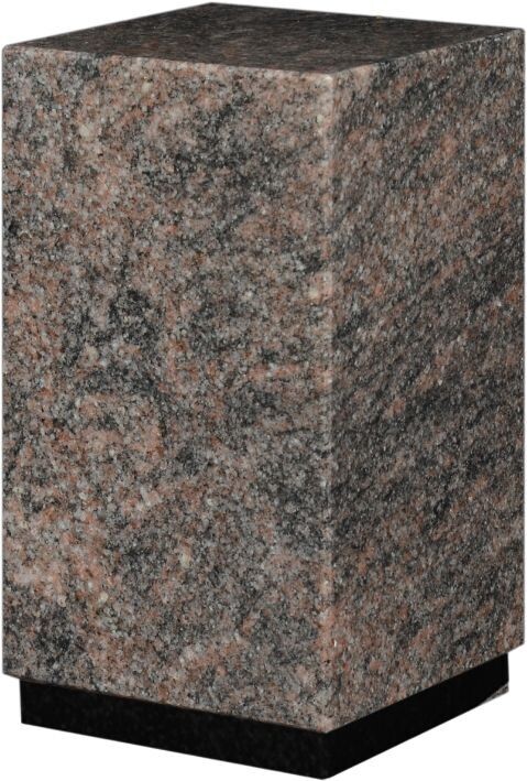 Urne CARREE en granit Himalaya Blue