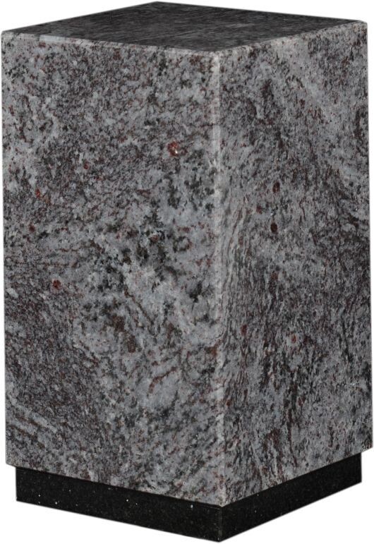 Urne CARREE en granit Mass Blue