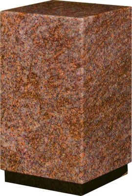 Urne CARREE en granit Multicolor