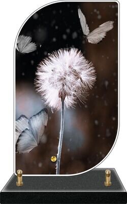 Plaque Altuglass FENETRE Fleur & papillon
