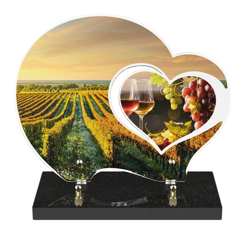 Plaque Altuglass DANS TON COEUR Vignes