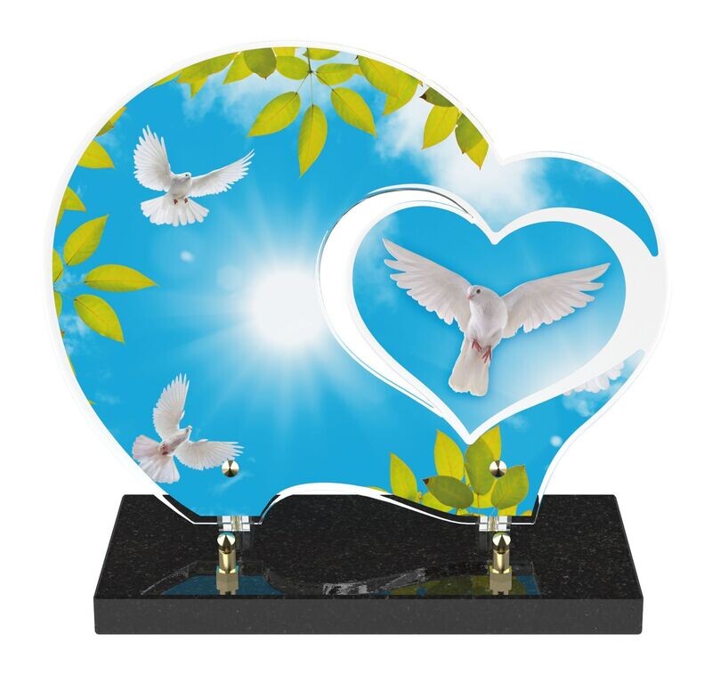 Plaque Altuglass DANS TON COEUR Colombes