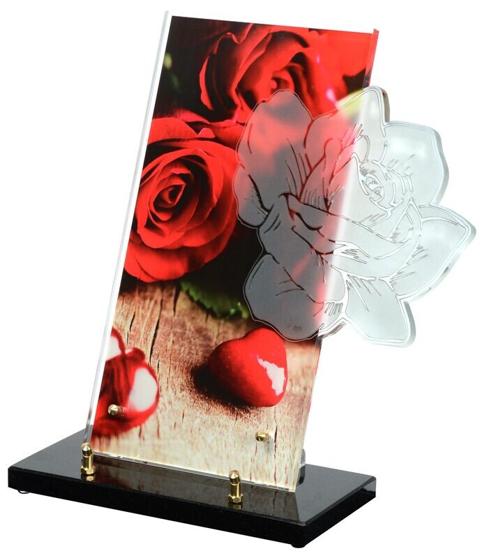 Plaque Altuglass EMPREINTE Roses rouges