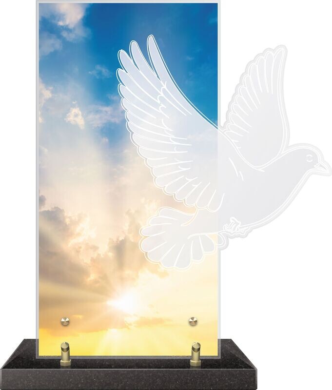 Plaque Altuglass EMPREINTE Colombe & ciel
