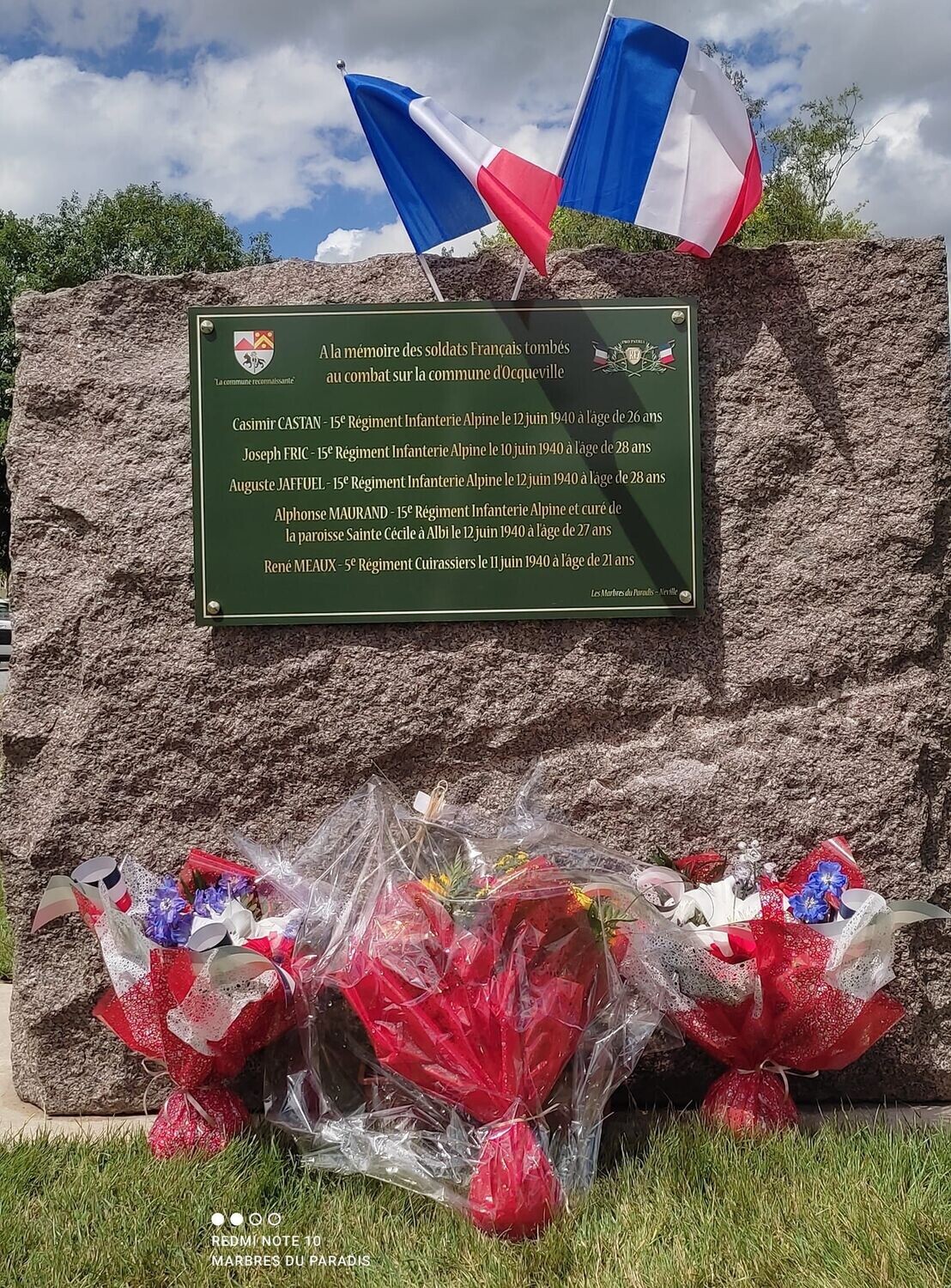 Plaque funéraire Souvenir et coeur rouge | Plaques funéraires