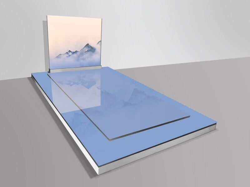 Monument en verre ESTAMPE