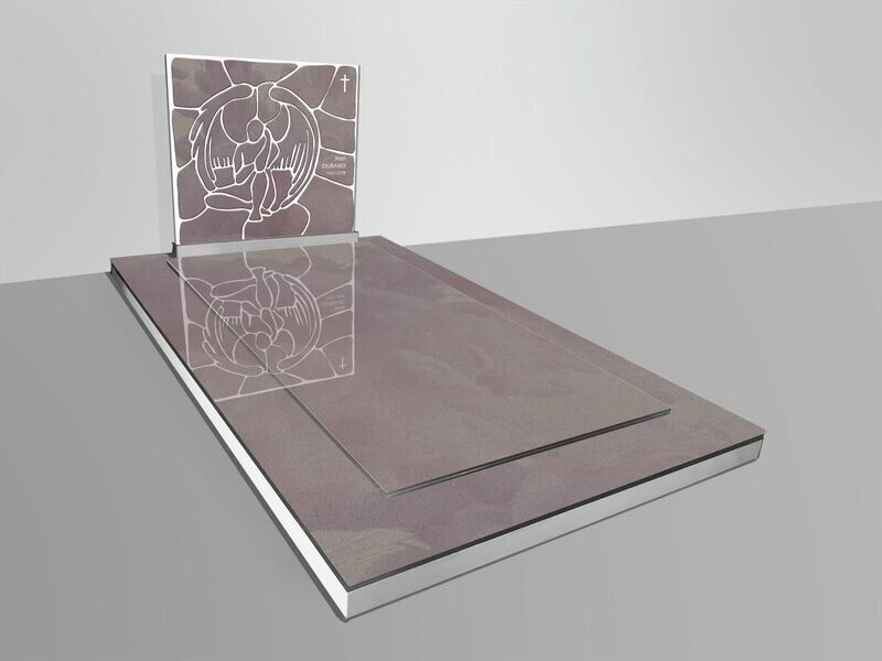 Monument en verre MONOLITHE GRIS SOMBRE