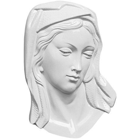 APPLICATION VIERGE H.25X17 BLANC VERNI