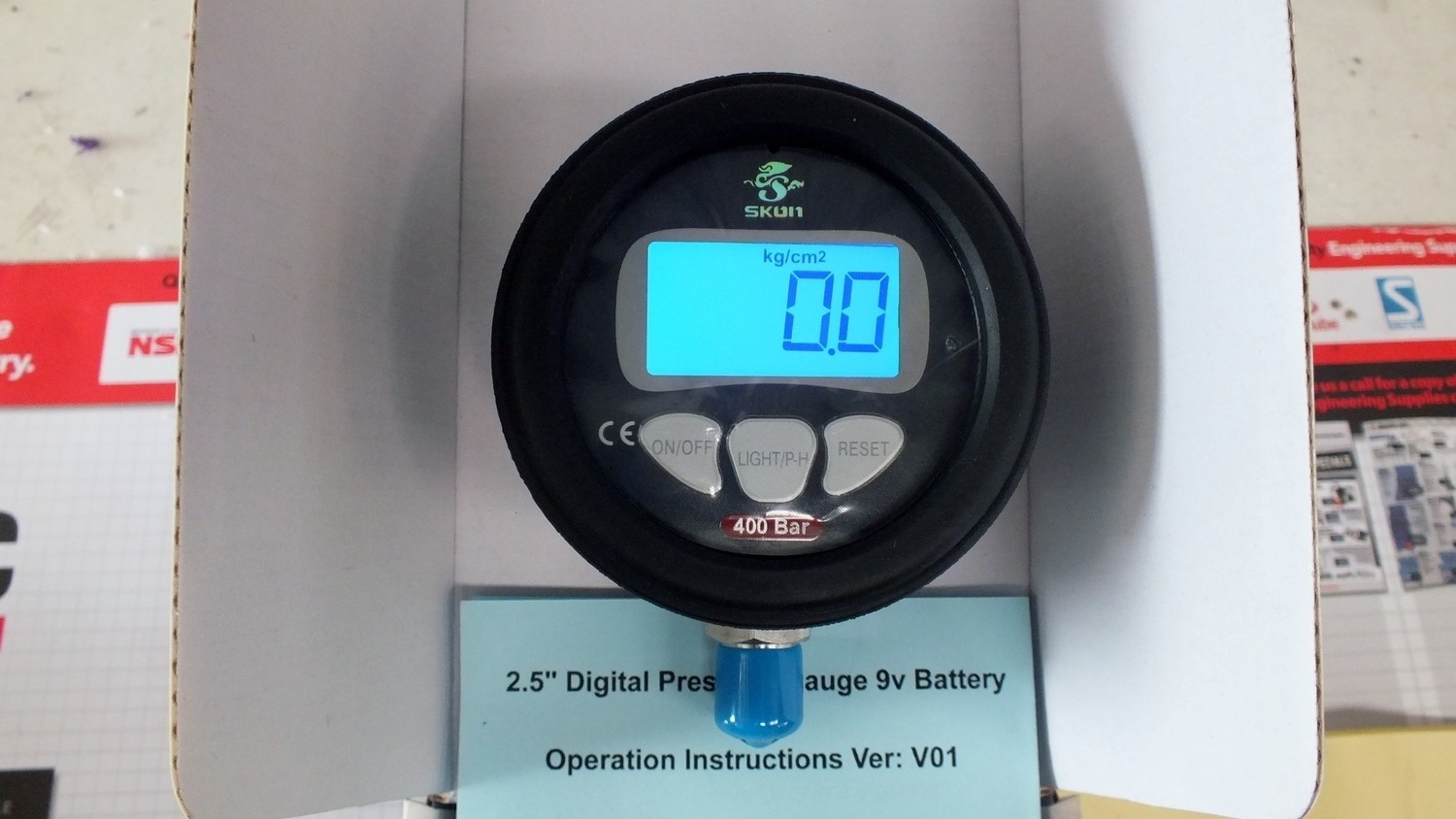 Digital Pressure Gauge 0400 or 0700 bar 10,000 psi Hydraulic Online
