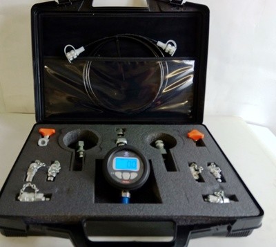Digital Pressure Gauge Test Kit 0-700bar 10,000 Psi with Adapters