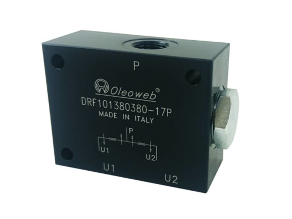 FLOW DIVIDER. HYDRAULIC CARTRIDGE FLOW DIVIDER VARIOUS FLOWS. 3lpm - 150 lpm