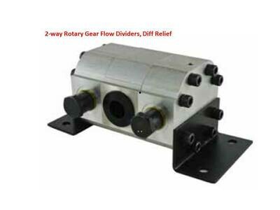 HYDRAULIC ROTARY FLOW DIVIDER AND COMBINER TWIN OR MULTIPLE CYLINDER SYNCHRONISER