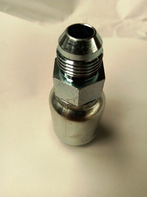 CRIMP ON JIC MALE HYDRAULIC HOSE FITTING CRIMP ON JIC MALE HYDRAULIC HOSE FITTING