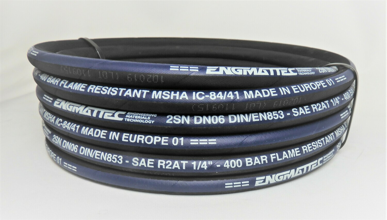Stauff Hydraulic Hose coil 2 Wire 100R2AT 1/4" 3/8" 5/8" 1/2" 3/4" & 1" ID 