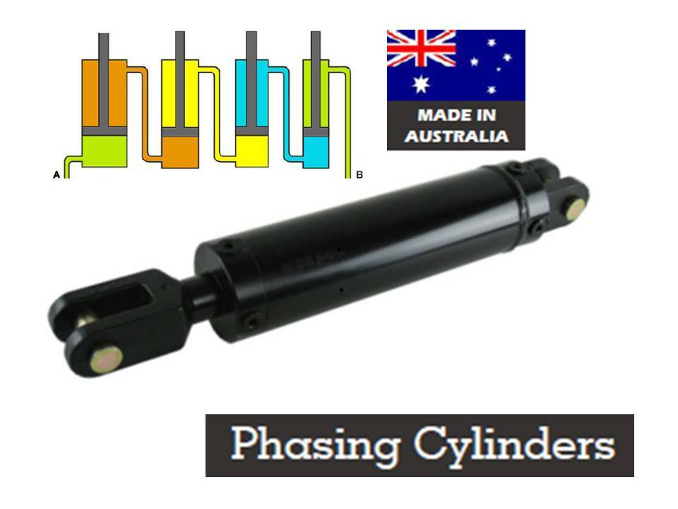 Australian Made Hydraulic Phasing Cylinders from 3 to 5inch bores all