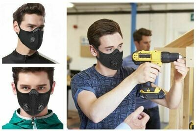 Respirator Mask Dual Valve 5 Layer Filter FFP2 N95 Washable Respirator Mask Dual Valve 5 Layer Filter FFP2 N95 Washable