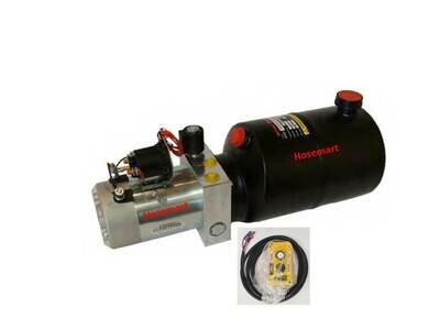 Hydraulic Power Pack 12-24V DC 5 Lt/min 3000 PSI Single Acting with optional 2 Button pendant Controller