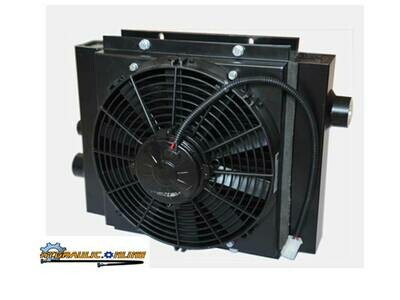 OIL COOLER Various sizes 60-300 Lt / min 12v , 24v fan OIL COOLER Various sizes 60-300 Lt / min 12v , 24v fan