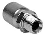 BSPT Male Crimp on Hydraulic Hose Fitting