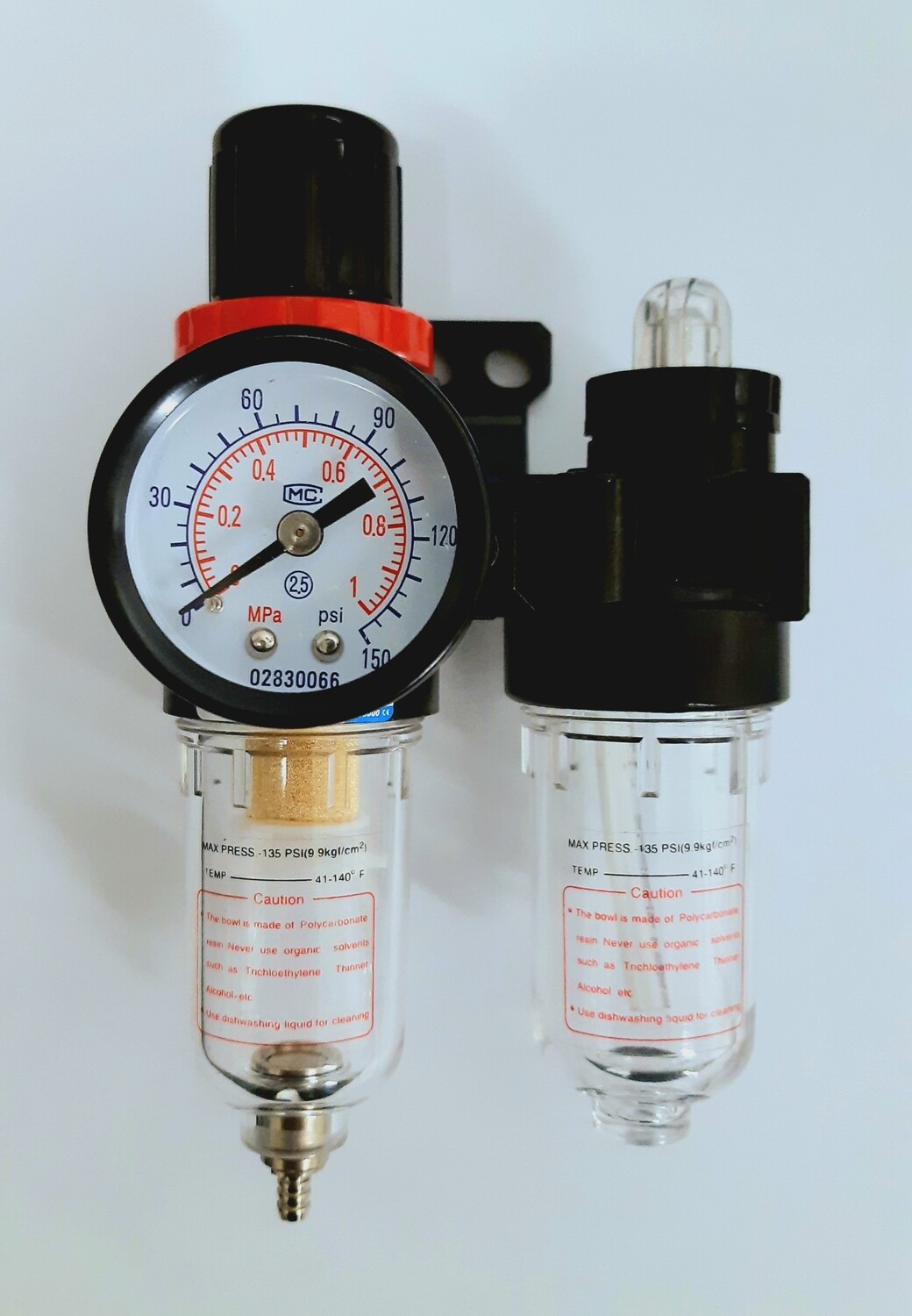 Compressed Air Regulator Filter & Lubricator with Gauge Hydraulic