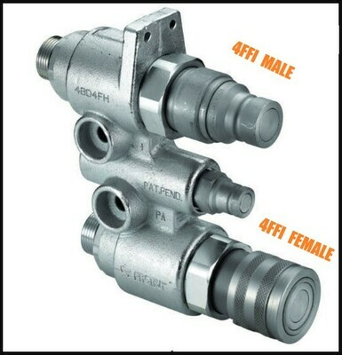 Bobcat Male Hydraulic Coupler - FFH Flat Face Auxiliary - 7246799 - 48mm 17/8 Thread