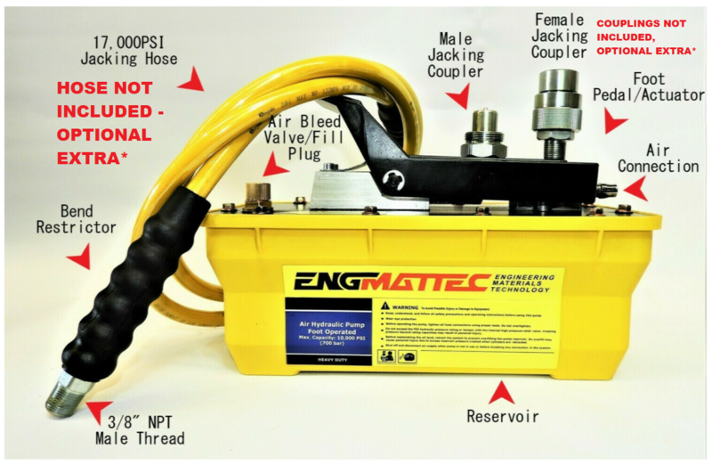 Air Operated Hydraulic High Pressure Pump 10,000 PSI Air Operated Hydraulic High Pressure Pump 10,000 PSI